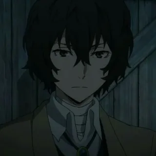 🧱 Dazai Osamu Bungo Stray Dogs Anime, Dazai Osamu, Bungo Stray Dogs, Personaggio, Ritratto telegram sticker