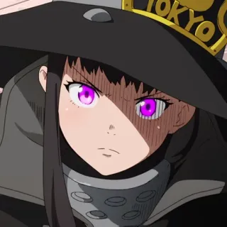 🔥 Maki Oze Fire Force TOKYO anime, fire force, maki oze, angry, character, firefighter telegram sticker