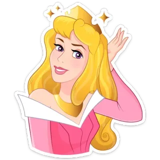 👸 Aurora princesa, disney, desenho animado, a bela adormecida, aurora telegram sticker