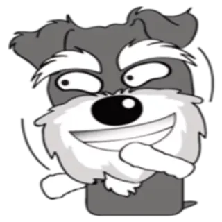👀 perro, dibujo animado, animal, lindo, mascota, divertido telegram sticker
