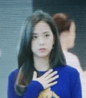 🗿 Jisoo K-pop, Idol, Piosenkarka, Kobieta, Portret telegram sticker
