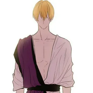 🌻 nam, anime, nhân vật, tượng, nghệ thuật telegram sticker