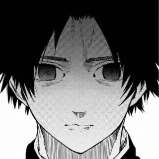 😠 anime, manga, nghiêm túc, gương mặt, chân dung telegram sticker