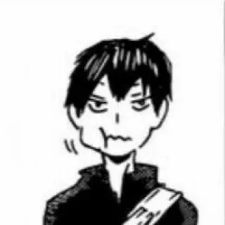 🖇 Tobio Kageyama Haikyuu!! อนิเมะ, มังงะ, ไฮคิว!!, คาเงยามะ, คาเงยามะ โทบิโอะ telegram sticker