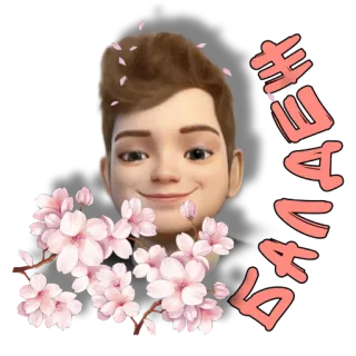 🌺 ダテハム anime, cherry blossoms, japanese text, sticker, illustration telegram sticker