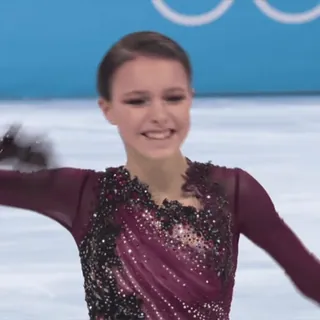 🥳 Kamila Valieva Patinage artistique, Athlète, JO, Sports d'hiver, Patinage sur glace telegram sticker