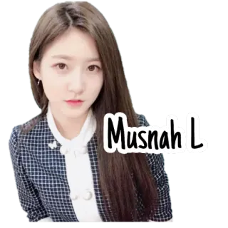 ☠ Musnah L Frau, Porträt, Aufkleber, Mädchen whatsapp sticker