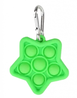 🍃 Pop It, 指尖玩具, 感官玩具, 星星, 绿色 telegram sticker