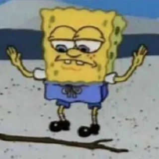 🥢 SpongeBob SpongeBob SquarePants spongebob, cartoon, funny, meme whatsapp sticker