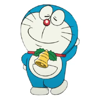 🤡 Doraemon Doraemon, dessin animé, chat, cloche, personnage, animé whatsapp sticker