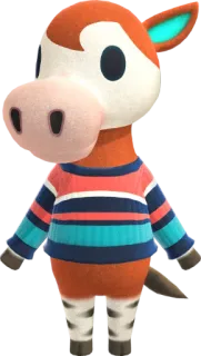 🎠 Buck Animal Crossing Animal Crossing, Pferd, Buck, Videospiel, Charakter, süß telegram sticker