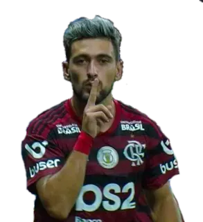 🤫 soccer player, athlete, silence gesture, sports, man, finger to lips, flamengo, brazil telegram sticker