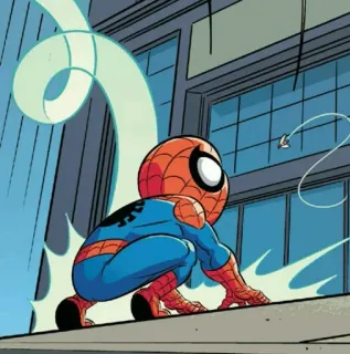🕸 Spider-Man marvel, super-herói, desenho animado, aranha, teia telegram sticker