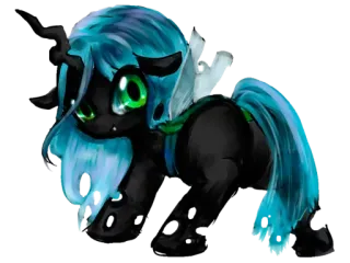 😈 Queen Chrysalis My Little Pony Rainha Chrysalis, My Little Pony, Changeling, Desenho animado, Animação, A amizade é mágica whatsapp sticker