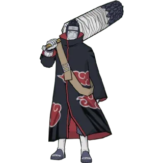🥵 Kisame Hoshigaki Naruto อนิเมะ, แสงอุษา, คิซาเมะ, ฉลาม, ดาบ whatsapp sticker