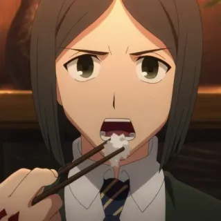 🥢 Anime, Comendo, Hashi, Comida, Asiático whatsapp sticker