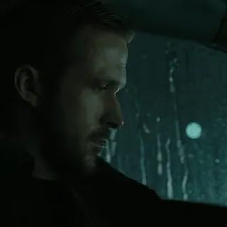 🌧 Ryan Gosling, Drive, película, actor, triste, lluvia whatsapp sticker