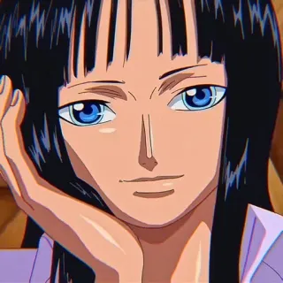 📚 Nico Robin One Piece nico robin, one piece, anime, manga, character whatsapp sticker