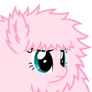 😑 cartoon, pink, pony, fluffy telegram sticker