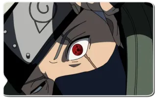 🥷 Kakashi Naruto anime, ninja, kakashi, naruto, sharingan, manga, eye, character telegram sticker
