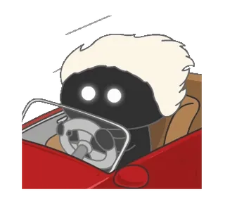 🚗 Fahren, Auto, Fahrer, Automobil, Fahrzeug, Cartoon telegram sticker