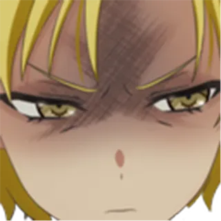 😡 アニメ, 怒り, 表情, ミーム, 反応 whatsapp sticker