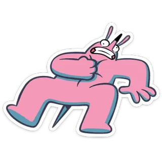 ⭐ Cartoon, Wezen, Roze, Geanimeerd, Monster telegram sticker
