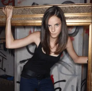 🦋 woman, actress, model, brunette, portrait, posing, fashion telegram sticker