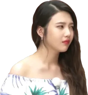 😒 woman, person, korean, portrait, face, expression telegram sticker