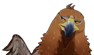 💁‍♀️ águia, pássaro, animal, sério, arrogante whatsapp sticker