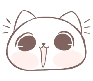 😄 gato, fofo, kawaii, animal, adesivo whatsapp sticker