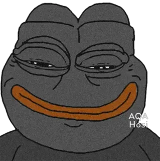 🙂 Pepe the Frog Meme, Kikker, Zelfgenoegzaam, Internetmeme, Pepe telegram sticker