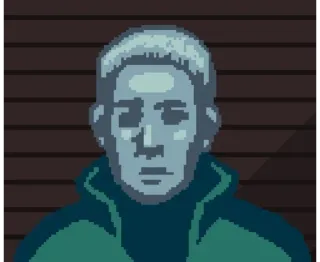 🥶 像素艺术, 肖像, 男人, 人物 telegram sticker