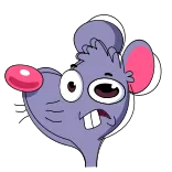 🤪 Cartone animato, Topo, Personaggio, Animale, Roditore telegram sticker