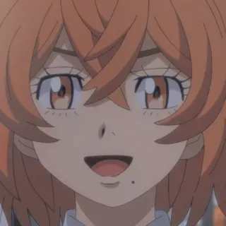 😀 animé, manga, fille, personnage, souriant telegram sticker
