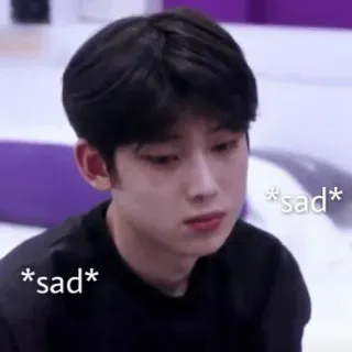 😔 *sad* *sad* triste, contrarié, boudeur, pleurer, déçu telegram sticker