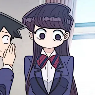 🧬 Komi Shouko Komi Can't Communicate Anime, Komi cherche ses mots, Komi Shouko, Uniforme scolaire whatsapp sticker