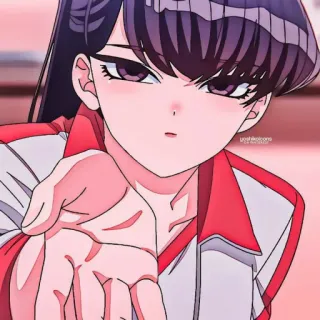 Komi can't communicate @animecuteth telegram stickers