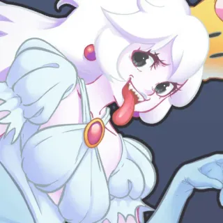 😛 Boo Peach Boo, Peach, Mario, Spook, Nintendo, Videogame, Personage telegram sticker