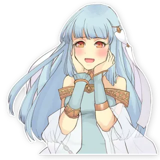 ☺️ Anime, Manga, Dziewczyna, Postać, Słodkie, Kawaii telegram sticker