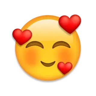 🥰 emoji, herzen, liebe, zuneigung, niedlich telegram sticker