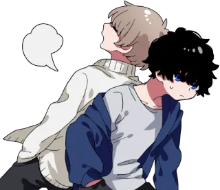 😤 Anime, Hoạt hình, Tình bạn, Kawaii, Dễ thương telegram sticker