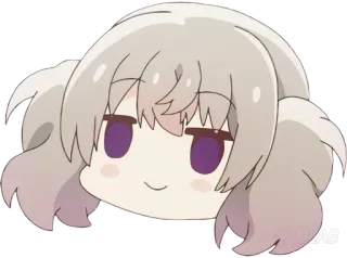 🙂 Anime, Kreskówka, Kawaii, Słodkie, Naklejka, Postać whatsapp sticker
