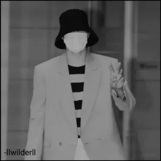 🗽 -llwilderll persona, máscara, sombrero, chaqueta, estilo, moda telegram sticker