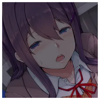 🥵 Yuri Doki Doki Literature Club! Anime, Manga, Doki Doki Literature Club, Yuri, Videospiel telegram sticker