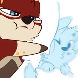 😠 Dibujo animado, Animal, Personaje, Nutria, Lindo telegram sticker