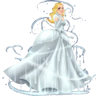 🧖‍♀ Cinderella Золушка, Принцесса, Платье, Сказка, Фэнтези telegram sticker