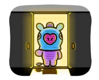 🚪 Mang BT21 bt21, mang, character, kpop whatsapp sticker