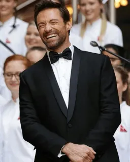 Hugh Jackman by @celebrity_texti 💙 telegram stickers