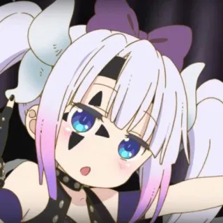 ☁️ Kanna Kamui Miss Kobayashi's Dragon Maid Anime, Carino, Drago, Ragazza, Kanna, Kamui, Miss Kobayashi's Dragon Maid telegram sticker